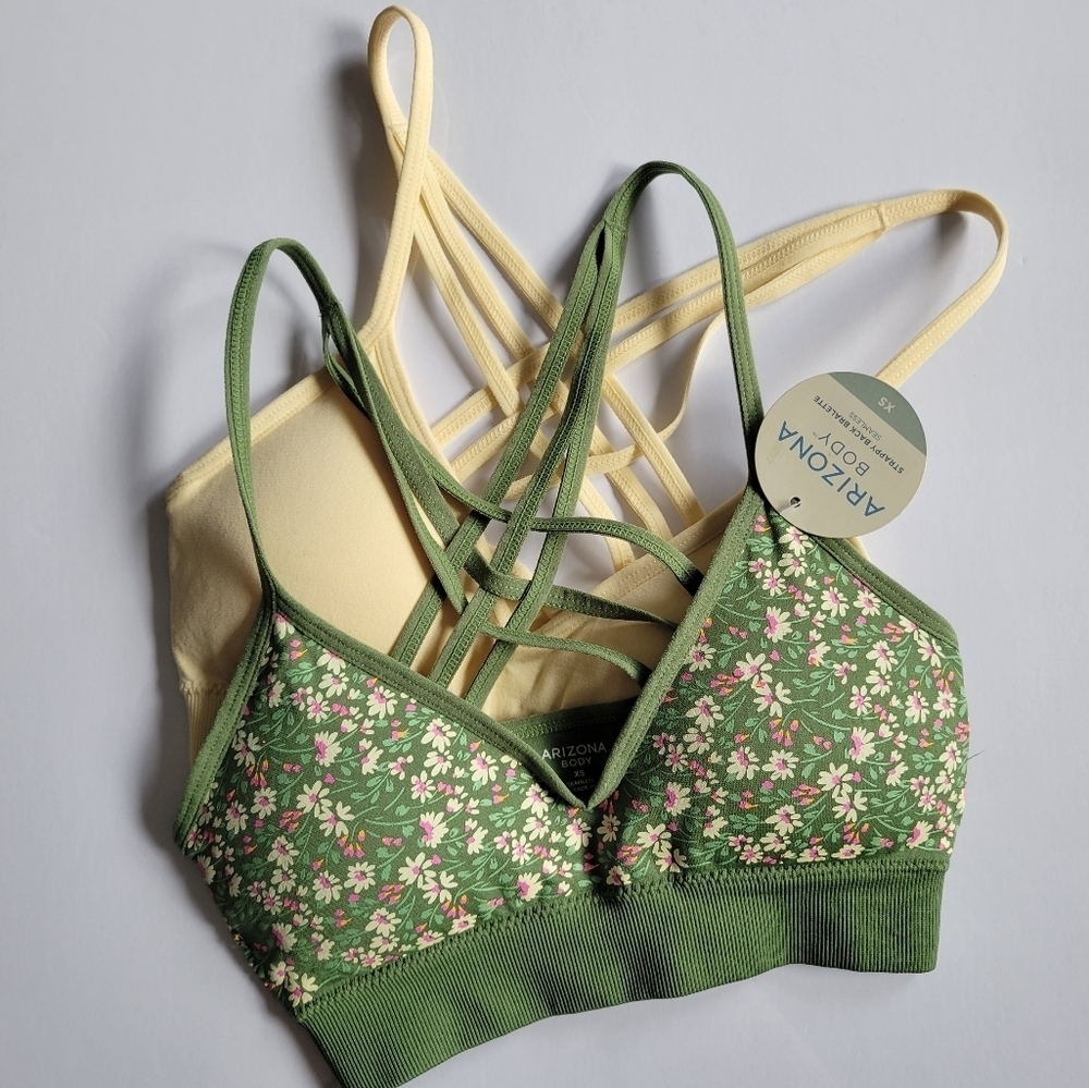 Arizona Body Floral and Yellow Bralette Set